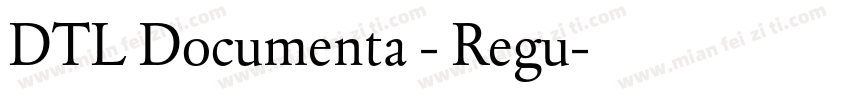DTL Documenta - Regu字体转换